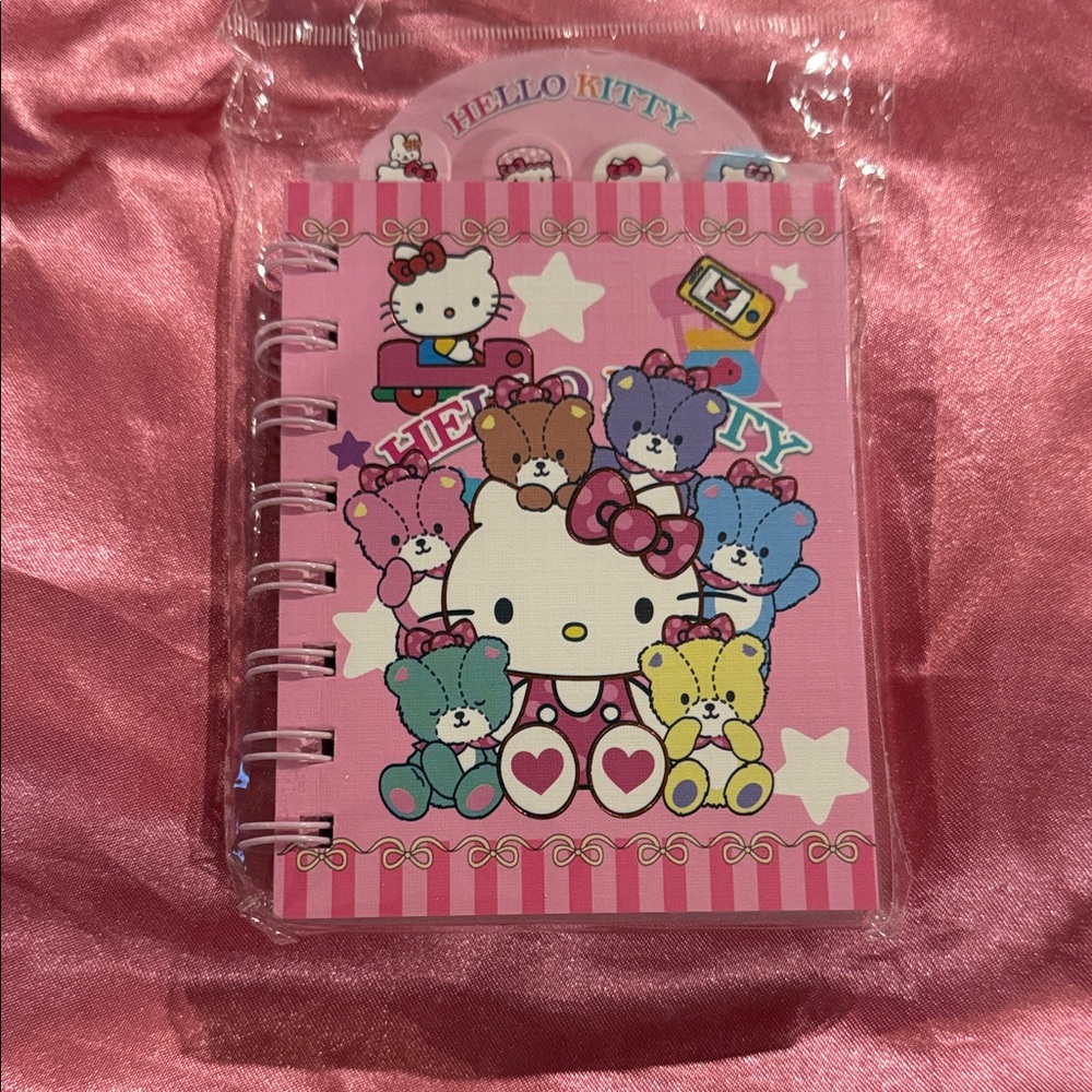 Hello Kitty Pink and White Teddy Bear Notebook